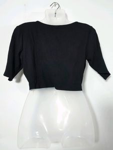 H&amp;M Black Western Crop Top(women&#39;s)