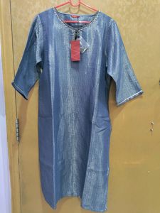 W Straight Shining Kurta For Women