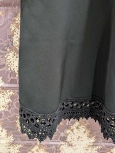 Zara Chic Black Lace Detail Dress
