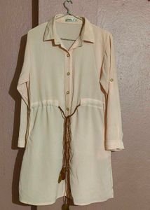 Blush Pink Shirt Dress