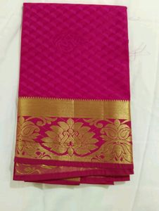 New Half &amp; Half Pattu Saree Without Blouse (Un Used)