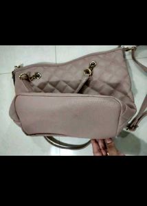 Caprese Pink Quilted Shoulder Bag