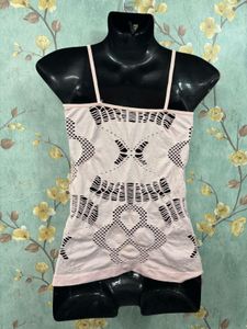 Cute Pink Cut Out Cami