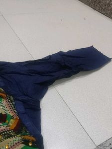 Elegant Navy Blue Printed Kurti