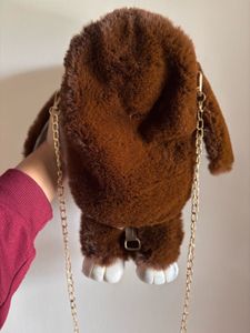Cute Furry Bunny Sling Bag