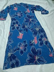Zudio Floral Print Long Sleeve Kurti