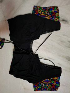Embroidered Black Blouse