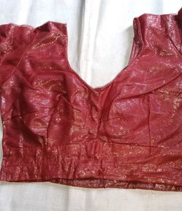 Maroon  Net blouse