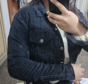 Corduroy Cropped Jacket