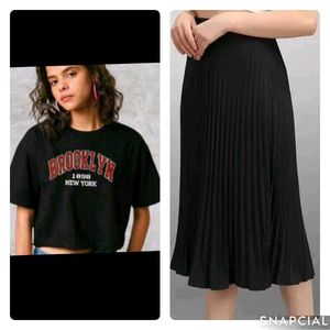 Crop Top And Skirt Combo