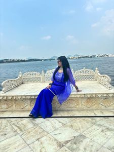 Gorgeous Blue Indian Outfit