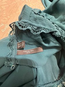 Elegant Teal Lace Blouse