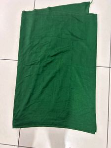 Plain Green Saree