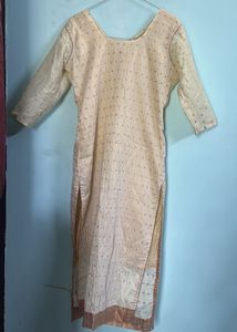 Embellished Cream Kurti