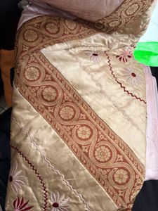 Vintage Embroidered double bed sheet