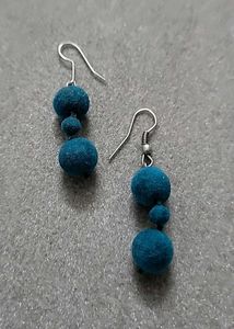Teal Drop Earrings