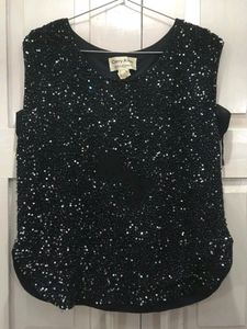 Vintage Beaded Sleeveless Top