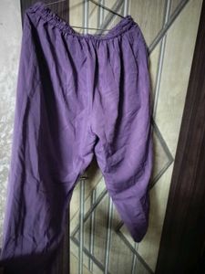 Elegant Purple Kurta with bottom