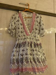 Floral Print Mini Dress