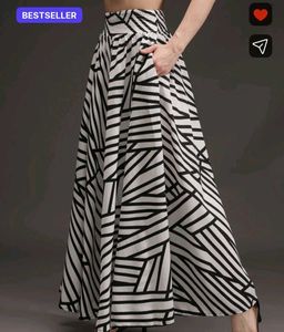 Striking Print Ethnic Skirt