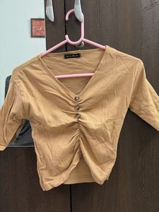 Zara Brown Top