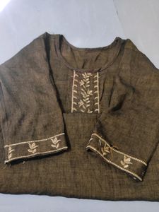 Stunning Golden Brown Kurta!