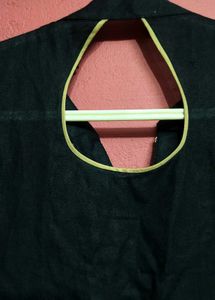 Embroidered Black Golden Suit Set