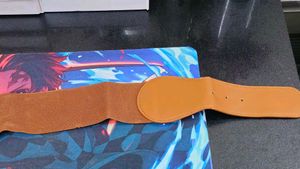 AND Belt with Gold Buckle