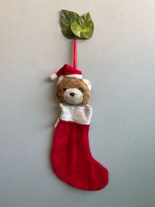 Festive Bear Christmas Stocking