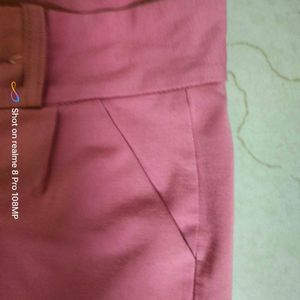 Pink Casual Pants