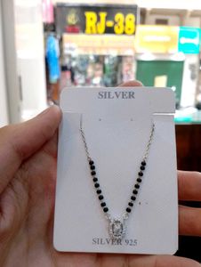 Diamond Mangalsutra Pure Silver 925