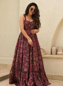 New trendy stylish printed floral dress 👗 ’