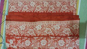 orange saare with blouse