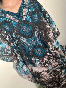 Boho Print Kaftan Dress