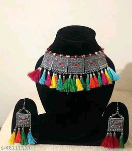 Stylish Silver-Tone Necklace Set