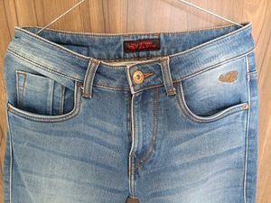 Dark Blue Denim Jeans For Men