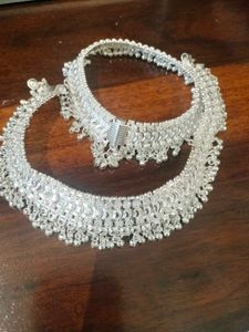 Artificial Silver Anklets Never Used