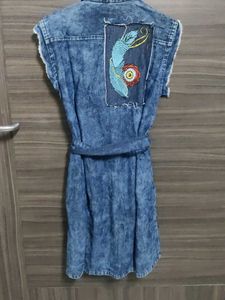 A-line Denim Dress