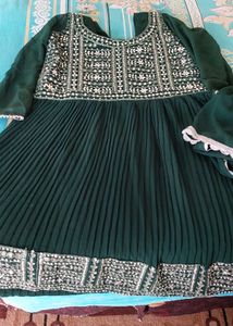 Teal Green Designer Dress