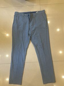 Blue Checked Dress Pants