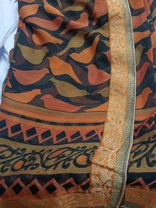 Elegant Printed Saree with blouse