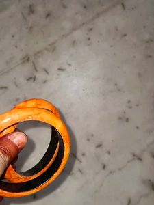 Orange Bangles (Set of 2)