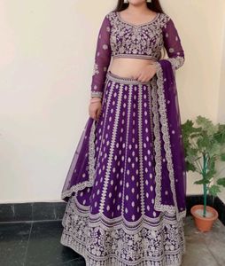 Elegant Purple Lehenga Choli