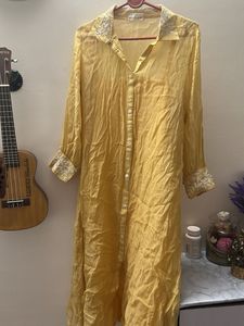 Yellow Embroidered Dress