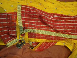 Yellow Embroidered Kurta Set only for 1000
