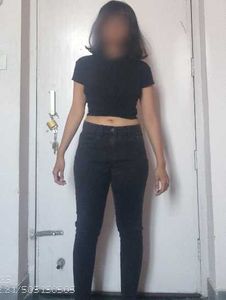 Black Mid-rise Skinny Jeans