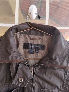 Zara Woman Brown Leather Jacket