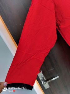 Red Kurta With Palazzo