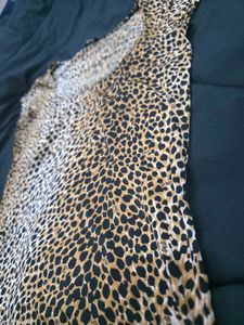 Animal Print Fitted Stretchable Top