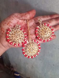 Earrings & Maangtika Set